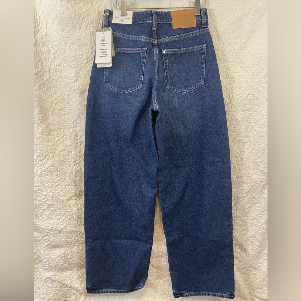 New ZARA Women's Baggy Jeans Loose Fit, High Waist, US 2/ EUR 34